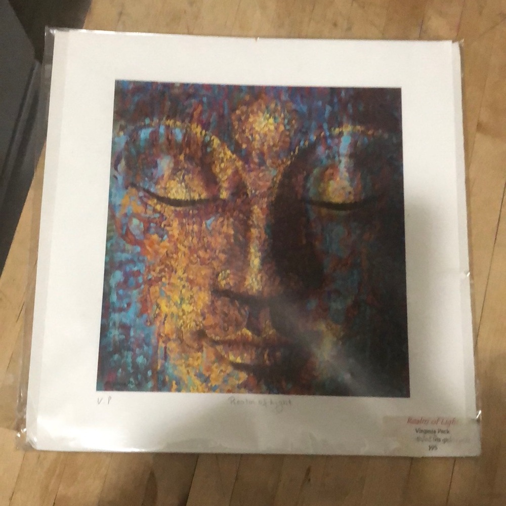 Virginia Pecks Faces of Buddha print